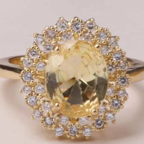 Jewelry - 477 Women Cubic Zirconia Decor Ring Copper Jewelry